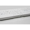 PureKeys Medical Keyboard - Compact size  Wireless  White