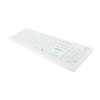 PureKeys Medical Keyboard - Full size  Wireless  White